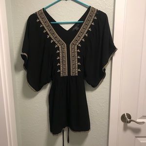 Aztec Flare Sleeve Top